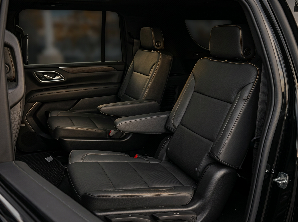 Black leather interior